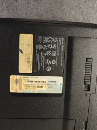 Portátil eMachines Negro