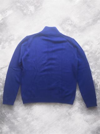 Jersey Trussardi media cremallera azul Talla M