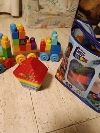 Lote Juguetes Bebé Bloques Construcción