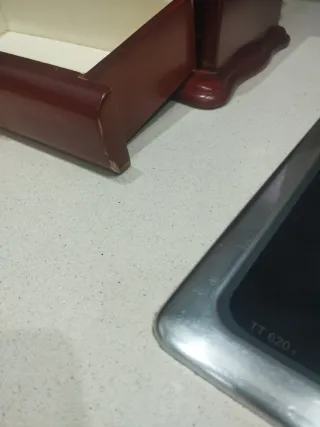 Joyero antiguo madera y latón