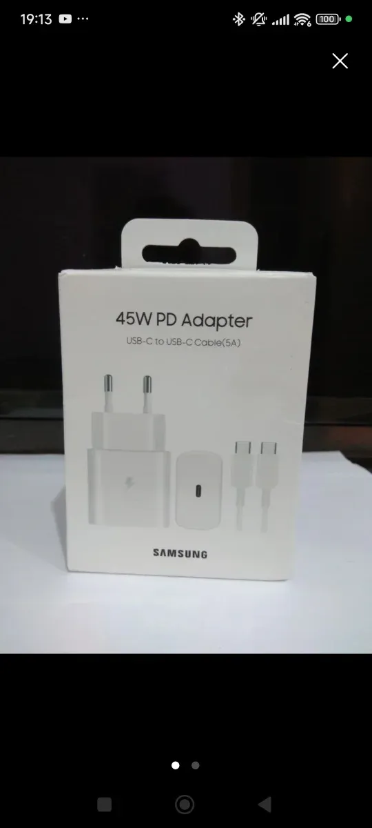 CARGADOR 45W 5A USBC_USBC BLANCO (1 metro)