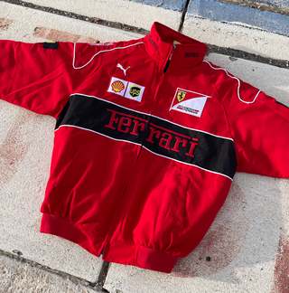Chaqueta Bomber Ferrari F1 Retro Unisex Vintage