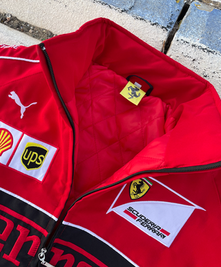 Chaqueta Bomber Ferrari F1 Retro Unisex Vintage