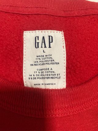 Sudadera Gap Roja Talla L