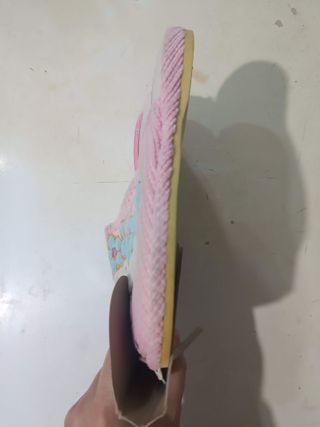 Pantofole De Fonseca rosa con fiori e animali