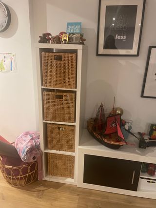 Mueble Comedor Blanco y Negro