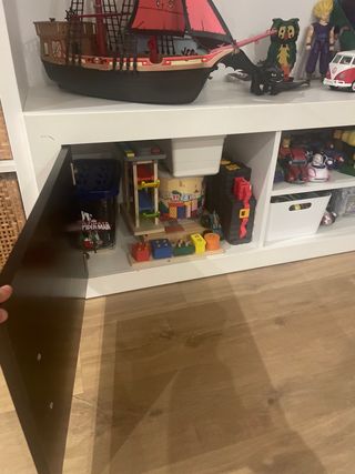 Mueble Comedor Blanco y Negro