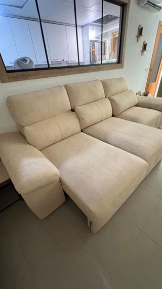 Sofá beige 3 plazas