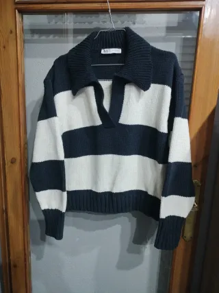 Jersey Zara rayas M 38