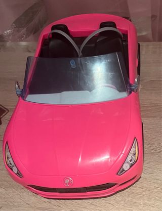 Coche Barbie Rosa Descapotable