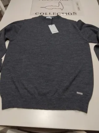 Trussardi Pullover Uomo Grigio Nuovo