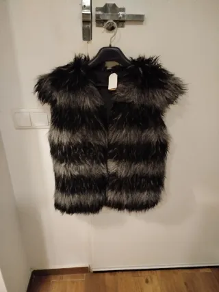 Chaleco pelo sintético mujer