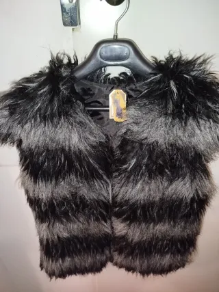 Chaleco pelo sintético mujer