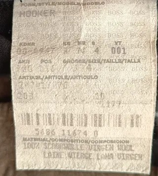 Pantaloni Uomo Lana Hugo Boss