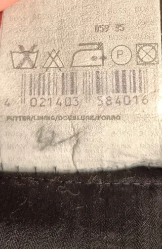 Pantaloni Uomo Lana Hugo Boss