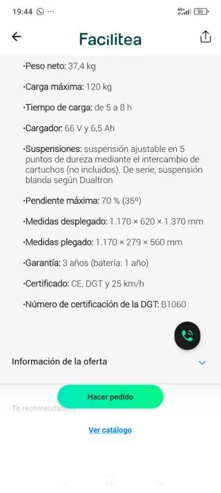 Patinete Dualtron Victory Luxury Plus