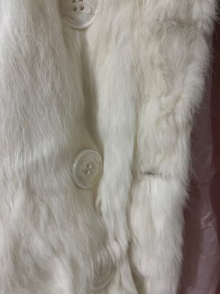 Abrigo Blanco Blanco Talla M