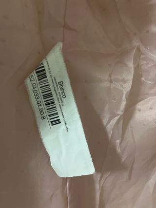 Abrigo Blanco Blanco Talla M