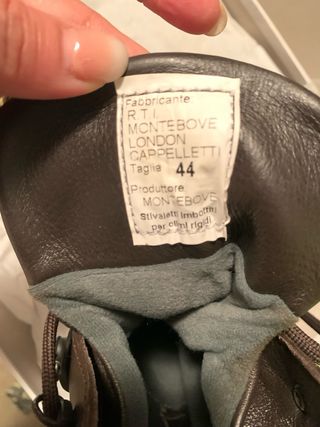 Anfibi uomo in pelle, taglia 44