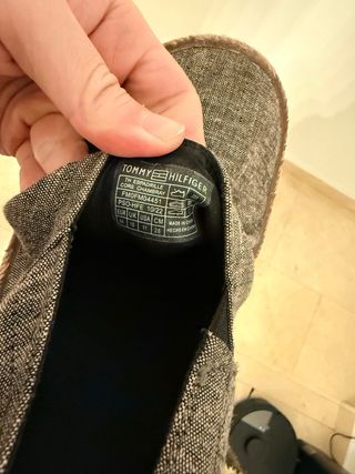 Alpargatas Tommy Hilfiger grises talla 44