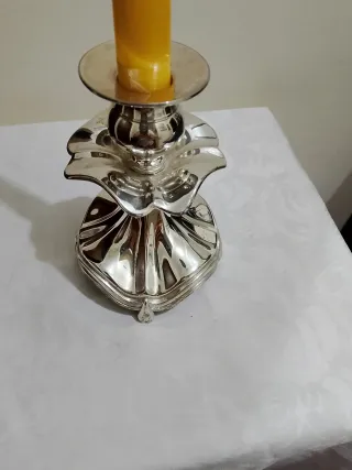 Candeliere placcato argento nuovo!!