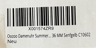 Reloj Oozoo Mujer Amarillo