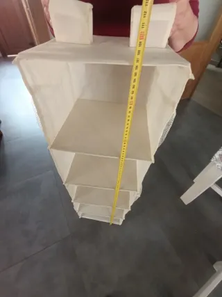 Estantería plegable de tela para armario