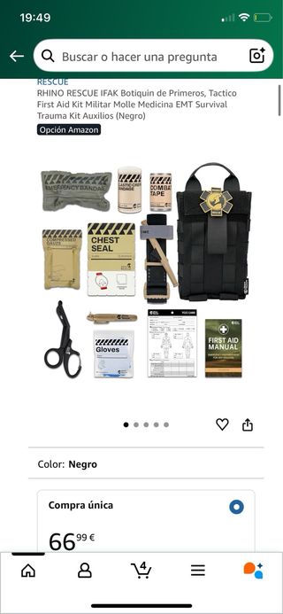 Kit primeros auxilios Precintado