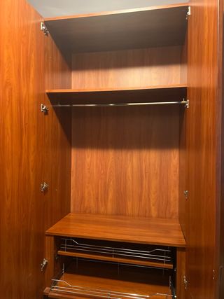 Armario esquinero 6 puertas madera