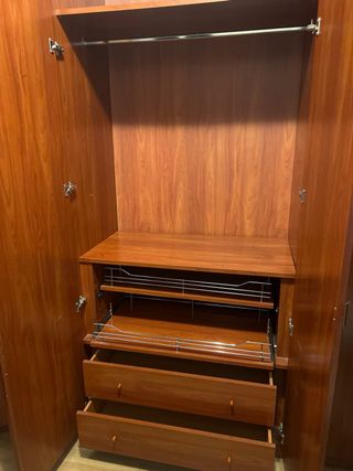 Armario esquinero 6 puertas madera