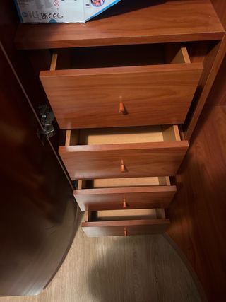 Armario esquinero 6 puertas madera