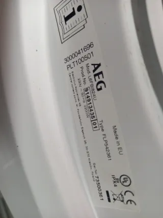 Estructura Metálica Lavadora AEG Lavamat 6000 8 kg