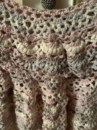 Toquilla ganchillo hecha a mano T-U