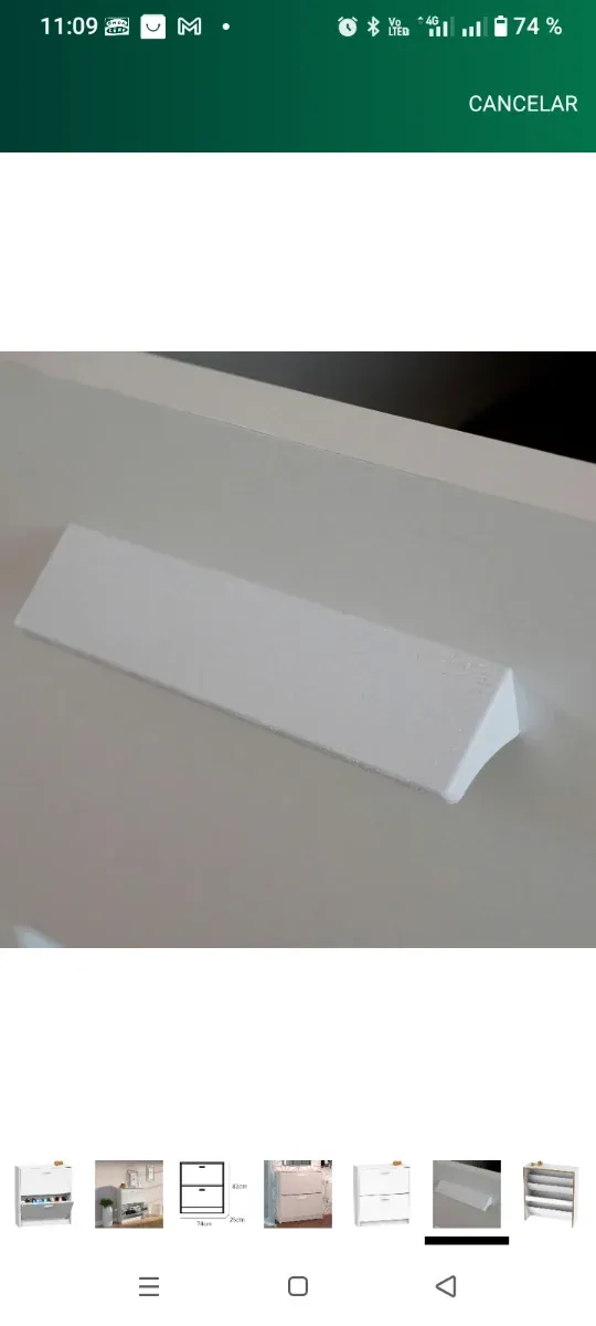 Zapatero blanco grande