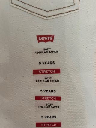 Levi's 502 Beige Regular Taper Jeans