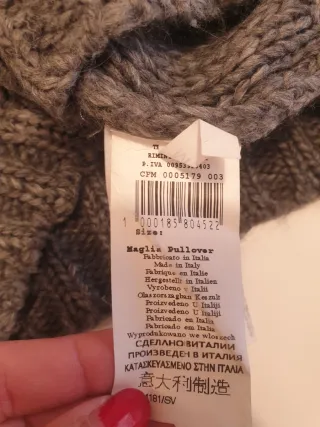 Maglione Rinascimento lana e alpaca grigio