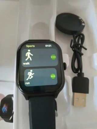 Smartwatch Preto Novo