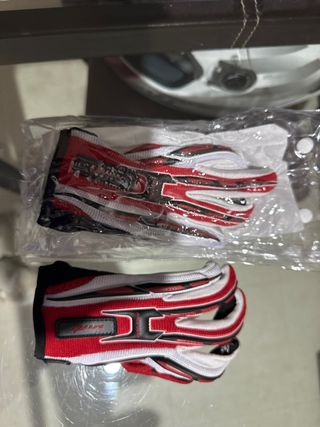 Guantes Motocross Niño Rojo y Blanco