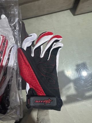 Guantes Motocross Niño Rojo y Blanco