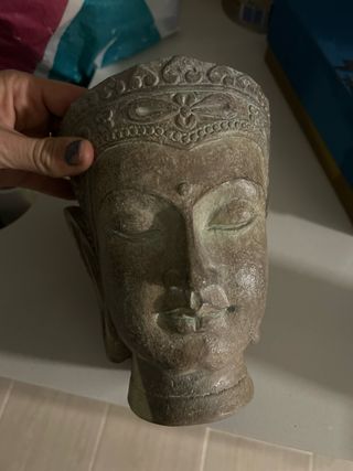 Cabeza decorativa Buda