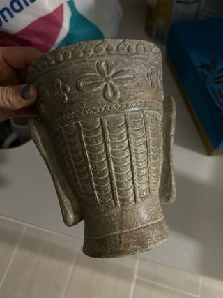 Cabeza decorativa Buda