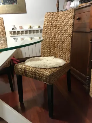 Sillas de mimbre Venta en persona Son tres