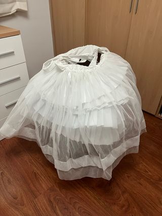 Cancán fallera blanco