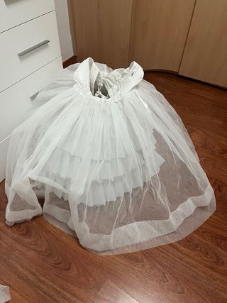 Cancán fallera blanco