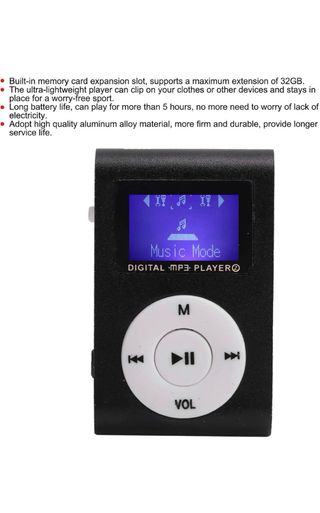 mini reproductor mp3 LCD Dispone de radio FM