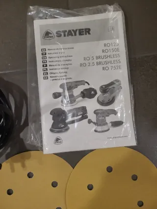 Lijadora orbital STHAYER + accesorios