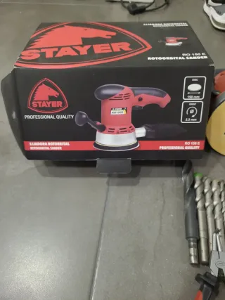 Lijadora orbital STHAYER + accesorios