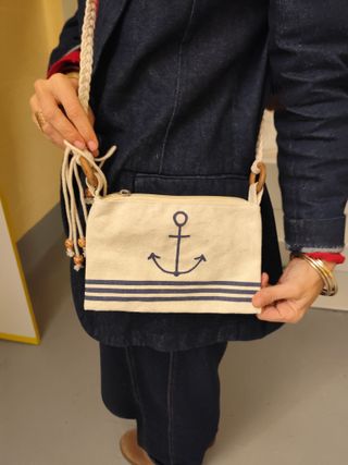 Bolso de tela con ancla