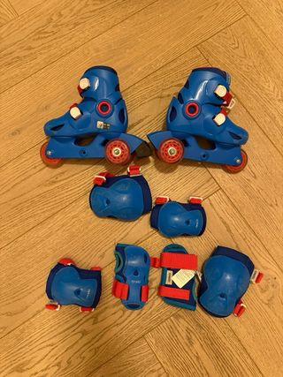 Patines Decathlon Talla 26-28 + Protecciones