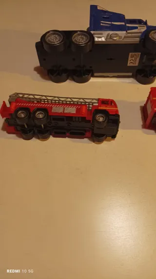 Conjunto 3 Veículos Bombeiros e Pesados